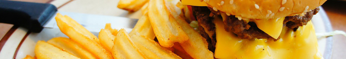 Eating American (Traditional) Burger Pub Food at Park Bar restaurant in Atlanta, GA.